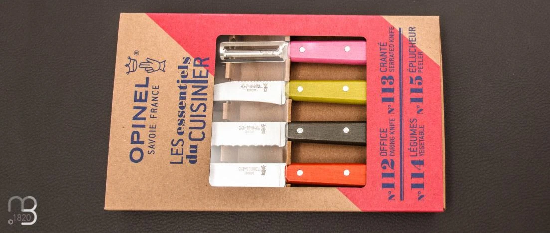 Coffret De Couteaux De Cuisine Opinel Les Essentiels Fifties 1 Coffret De Couteaux De Cuisine Opinel Les Essentiels Fifties