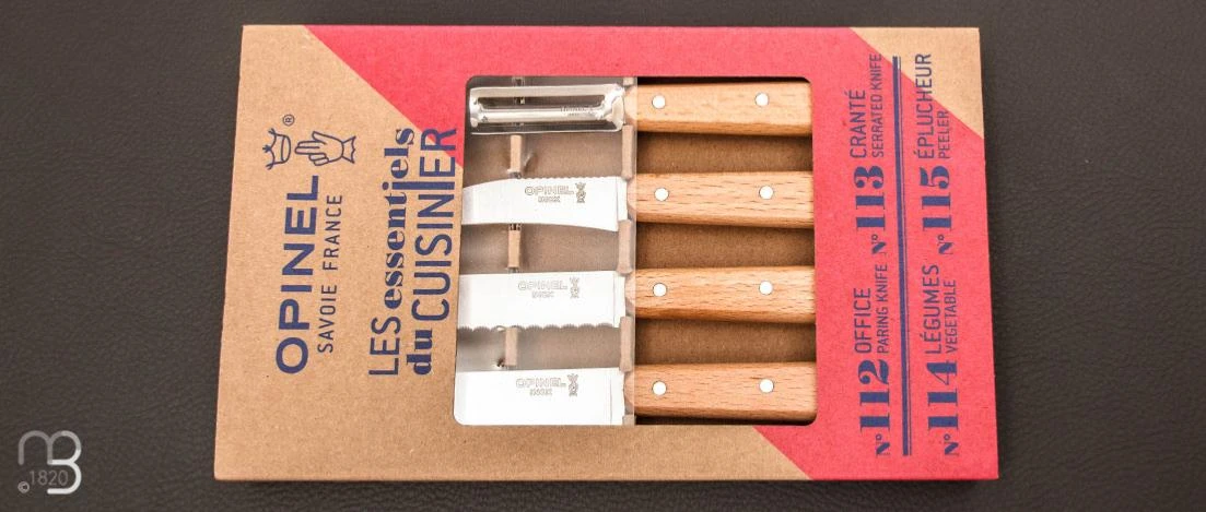 Coffret De Couteaux De Cuisine Opinel Les Essentiels Hêtre Naturel 1 Coffret De Couteaux De Cuisine Opinel Les Essentiels Hêtre Naturel