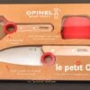 Coffret éminceur / éplucheur / Protège-doigt Opinel "Le Petit Chef" Rouge