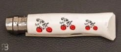 Couteau Opinel Tour De France Maillot Blanc à Pois Rouges 5 Couteau Opinel Tour De France Maillot Blanc à Pois Rouges -Promos Opinel Lame Boutique COUTEAU OPINEL TOUR FRANCE MAILLOT BLANC POIS ROUGES 3 zoom