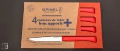 Opinel Coffret 4 Couteaux De Table Bon Appétit + Rouge