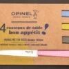 Opinel Coffret 4 Couteaux De Table Campagne