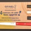 Opinel Coffret 4 Couteaux De Table Esprit Loft
