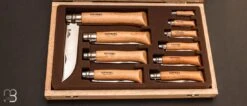 Coffret Collection Bois 10 Couteaux Inox Opinel