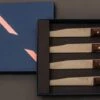 Coffret De 4 Couteaux De Table Facette Opinel En Frêne Sombre