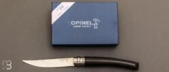 Couteau Opinel Effilé N°10 Inox ébène - Nouvelle Version -Promos Opinel Lame Boutique Couteau Opinel effile N 10 inox ebene Nouvelle Version 4 zoom