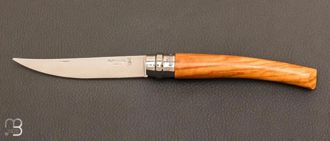 Couteau Opinel Effilé N°10 Inox Olivier - Nouvelle Version 1 Couteau Opinel Effilé N°10 Inox Olivier - Nouvelle Version