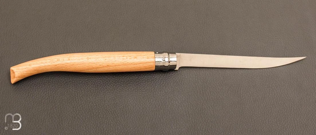 Couteau Opinel Effilé N°15 Inox Hêtre - Nouvelle Version 2 Couteau Opinel Effilé N°15 Inox Hêtre - Nouvelle Version – Image 2