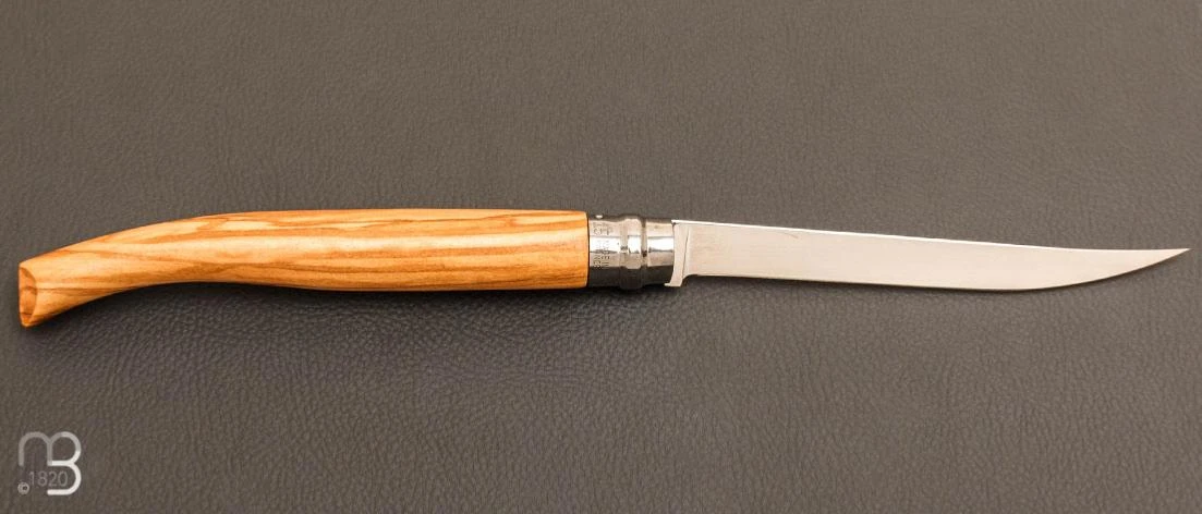 Couteau Opinel Effilé N°15 Inox Olivier - Nouvelle Version 2 Couteau Opinel Effilé N°15 Inox Olivier - Nouvelle Version – Image 2