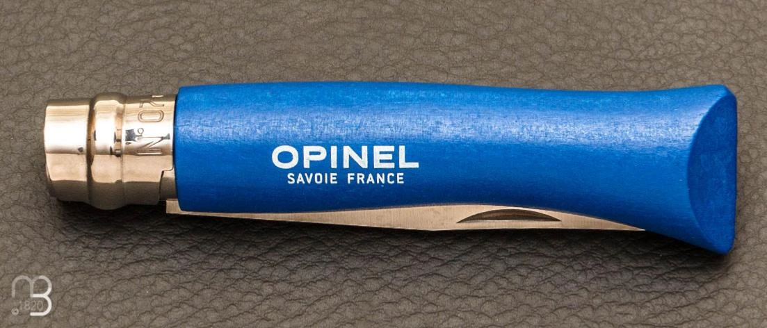 Couteau Opinel Enfant N°7 Inox Hêtre Bleu 3 Couteau Opinel Enfant N°7 Inox Hêtre Bleu – Image 3