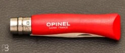Couteau Opinel Enfant N°7 Inox Hêtre Rouge 5 Couteau Opinel Enfant N°7 Inox Hêtre Rouge -Promos Opinel Lame Boutique Couteau Opinel enfant n 7 inox hetre rouge 3 zoom