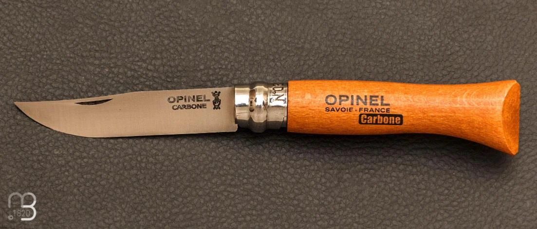 Couteau Opinel N°6 Carbone Hêtre 1 Couteau Opinel N°6 Carbone Hêtre