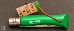 Couteau Opinel N°7 Baroudeur Vert Prairie -Promos Opinel Lame Boutique Couteau Opinel n 7 Baroudeur vert prairie 3 zoom