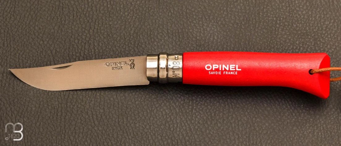 Couteau Opinel N°8 Baroudeur Rouge 1 Couteau Opinel N°8 Baroudeur Rouge
