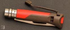 Couteau Opinel N°8 Outdoor Terre/Rouge -Promos Opinel Lame Boutique Couteau Opinel n 8 Outdoor TerreRouge 3 zoom