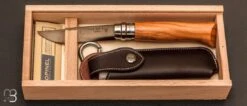 Couteau Opinel N°8 Inox Olivier Avec Plumier