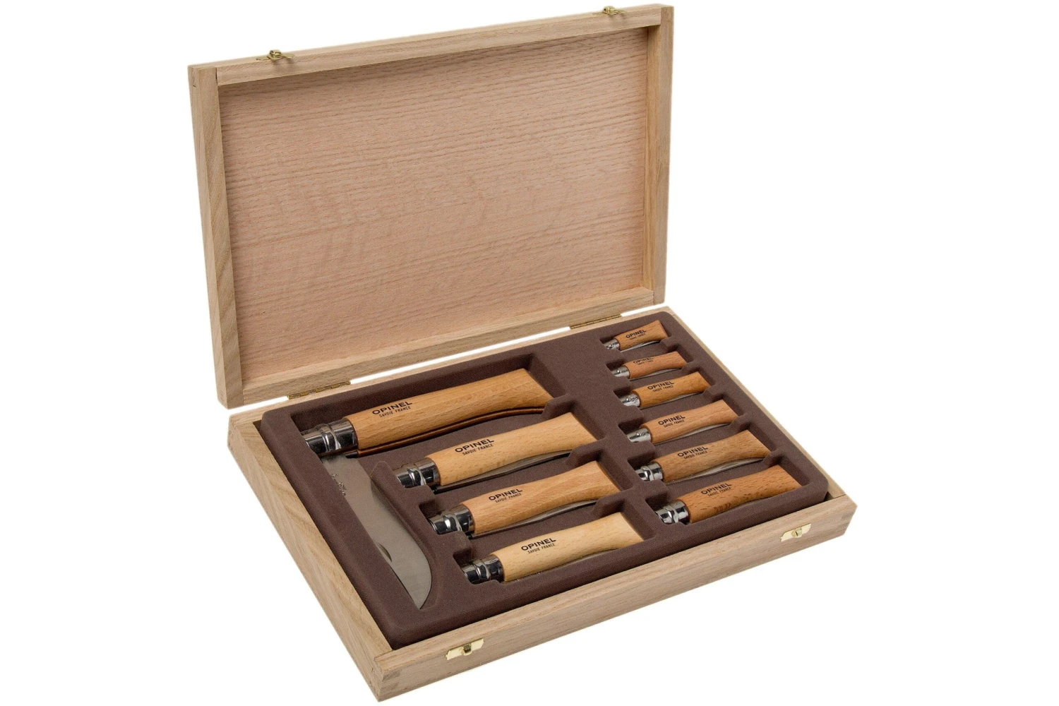 Set De Couteaux De Poche Opinel 10 Pièces, Acier Inoxydable 2 Set De Couteaux De Poche Opinel 10 Pièces, Acier Inoxydable – Image 2