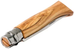 Opinel Couteau De Poche No. 8 Gamme De Luxe Avec étui En Cuir, Olivier -Promos Opinel Lame Boutique OP001004 04 opinel v201903 scaled