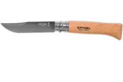 Opinel Couteau De Poche No. 8 Classic, Inox, Avec étui En Cuir, Hêtre
