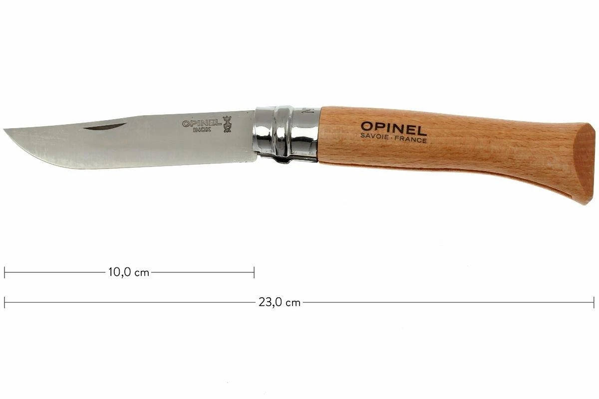 Opinel Couteau De Poche N° 10, Acier Inoxydable, 10 Cm 1 Opinel Couteau De Poche N° 10, Acier Inoxydable, 10 Cm