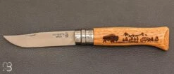 Couteau Opinel N ° 08 ANIMALIA AMERICA - Bison