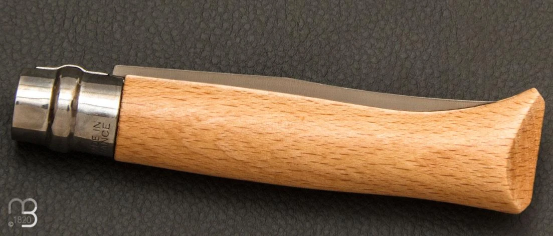 Couteau Opinel N°08 Manche Hêtre - Lame Acier Inoxydable 2 Couteau Opinel N°08 Manche Hêtre - Lame Acier Inoxydable – Image 2