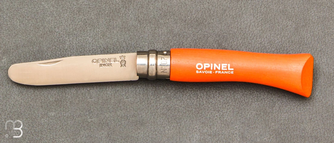 Couteau Mon Premier Opinel N°7 Mandarine 1 Couteau Mon Premier Opinel N°7 Mandarine