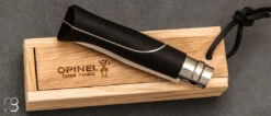 Couteau Opinel N°08 Éllipse - Ebène Et Aluminium -Promos Opinel Lame Boutique couteau opinel n8 ellipse 4 zx1200