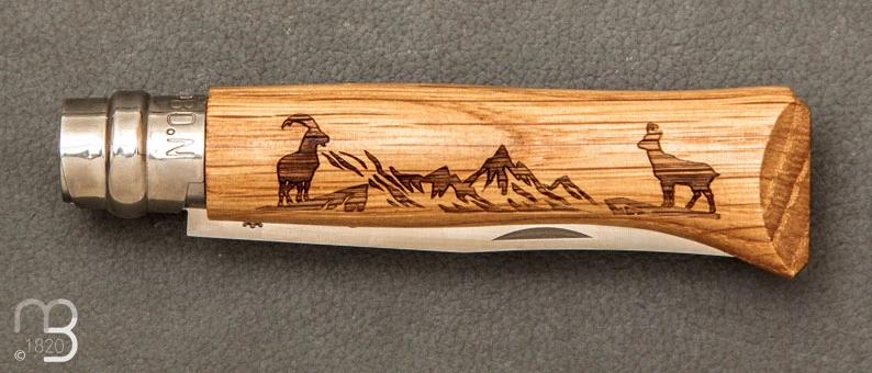 Couteau Opinel N°8 Chamois Animalia 3 Couteau Opinel N°8 Chamois Animalia – Image 3