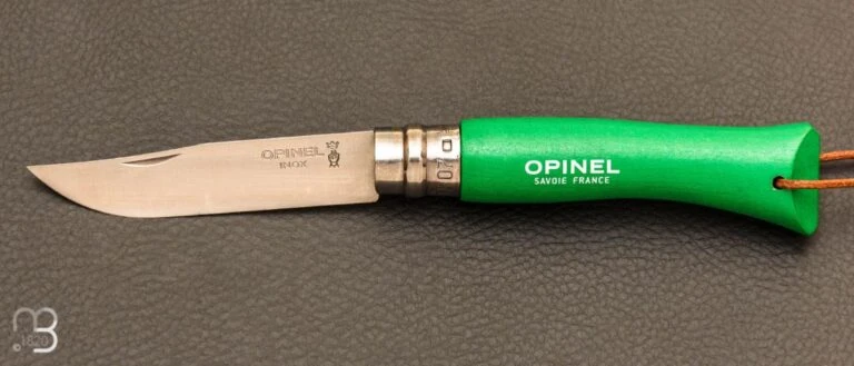 Promos Opinel Lame Boutique -Promos Opinel Lame Boutique Couteau Opinel n 7 Baroudeur vert prairie 1 zoom 768x329 1